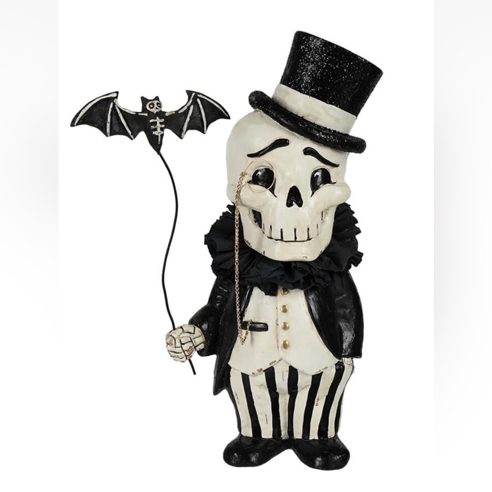 NWT Bethany Lowe Dapper Desmond Skelly “Very” Large Paper Mache - 19 Inches - Picture 2 of 9